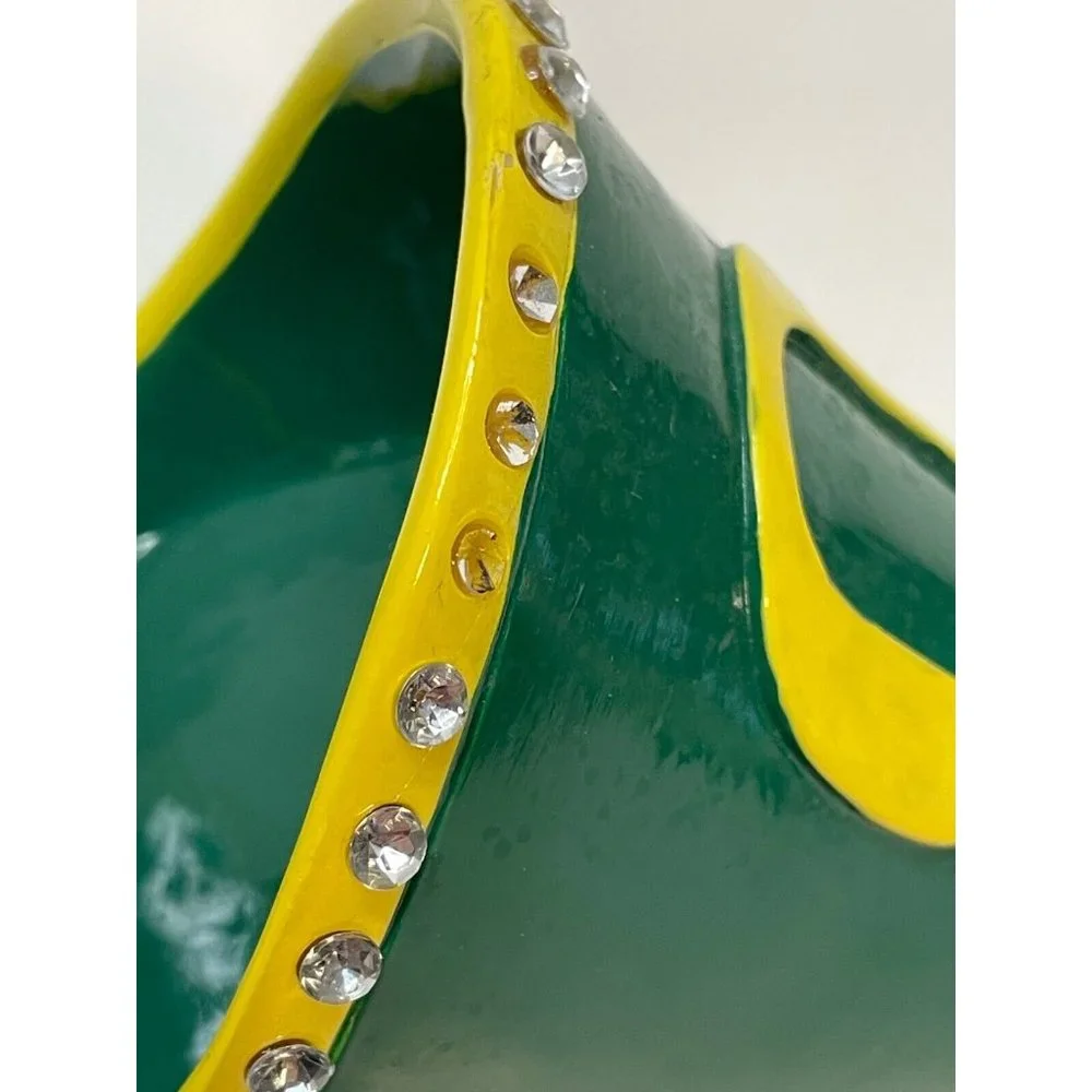 NCAA Oregon Ducks Shoe Wine Bottle Holder ceramic high heel UofO